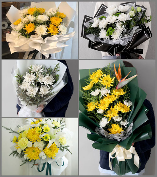 贵州毕节市金沙县源村乡白事花束代送